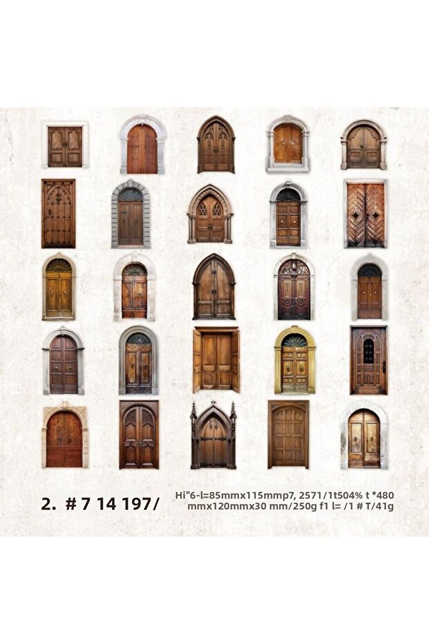 باب نافذة من الورق المقوى E3-25 - 2