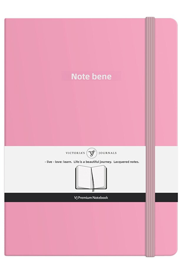 دفتر ملاحظات بغطاء صلب بريميوم من Nota Bene، مقاس 14.8x21 سم، مخطط