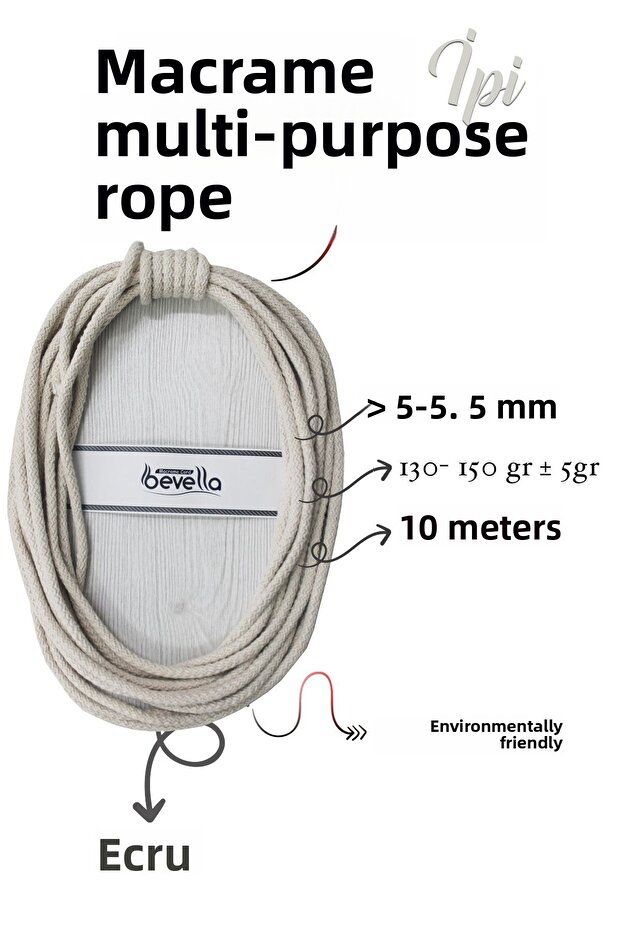 10 Meters Macrame Rope - Swing, Mat and Multi-Purpose Rope - 1