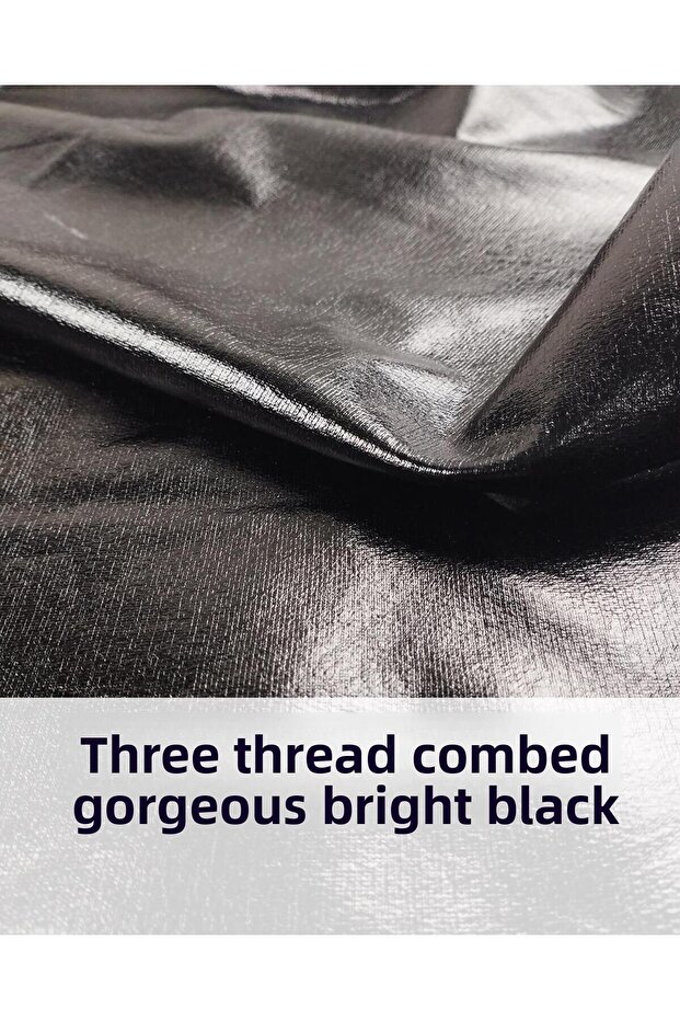 ثلاثة خيوط لامعة مطلية باللون الأسود العرض: 150 - 2