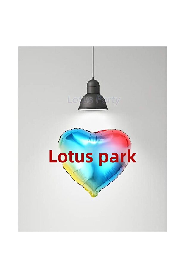 1Pcs 18Inch Rainbow Color Heart Foil Balloon