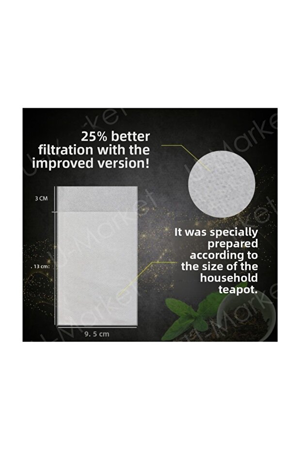 40 Pack Tea Brewing Bag - 1040 Filter Tea Effect - 2