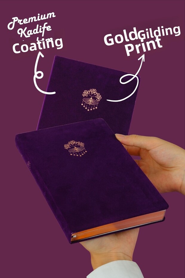 Bujo suede notebook 96 sheets a5 160 gr. lined