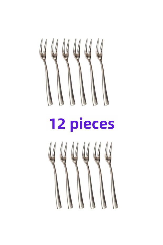 12 Pieces Seafood Fondue Forks Fondue Set Forks Olive Lemon Fruit Chocolate Forks Nehir 18-10
