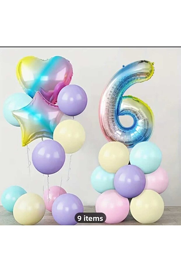 Rainbow Age Balloon Set