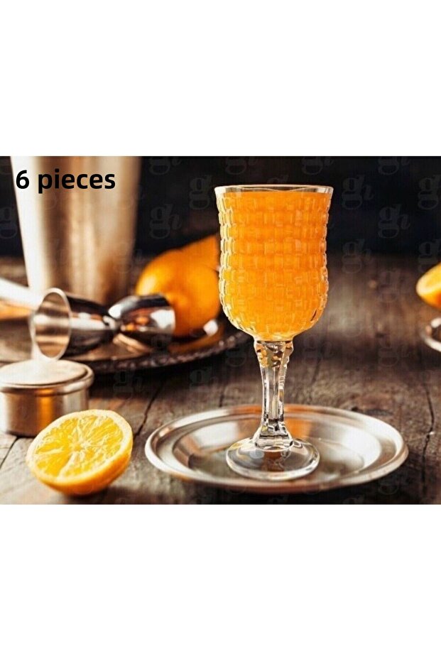 Crystallized Glass Coffee Side Water Glass 6 Pieces of Sofia 150ml