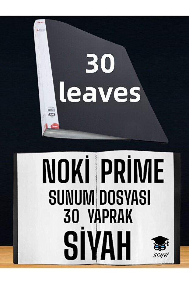 30 SHEETS BLACK A4 PRESENTATION FILE NOKY PRIME HIGH QUALITY BAG THICKNESS DOMESTIC PRODUCTION