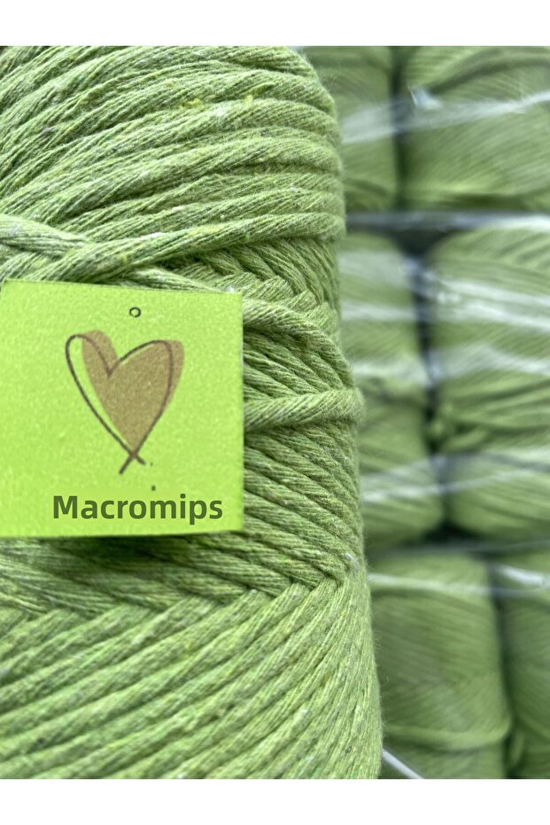 حبل ماكروم (250 جرام) حبل مسح قطني ملفوف فردي هواية متعددة الأغراض سلسلة مفاتيح محبوكة - 2