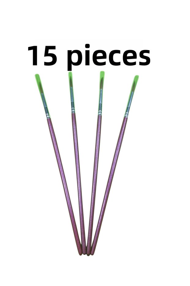 15 Pieces, Acrylic Paint, Gouache Paint, Finger Paint, Water Paint, Oil Paint Brush