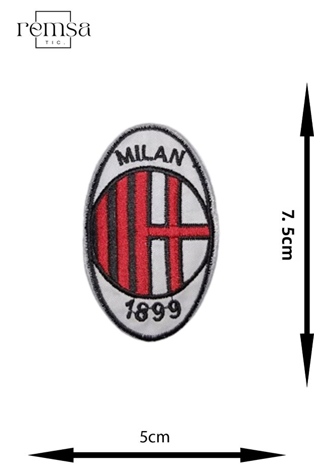 طقم حديد لاصق - رقعة - رقعة - موديل ميلان (5 سم × 7,5 سم) - 1