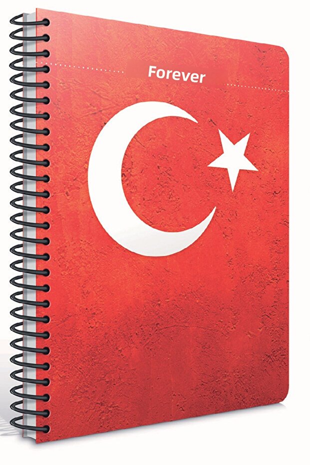 lx-carton cover with spiral forever a4 80 sheets checkered notebook - 1