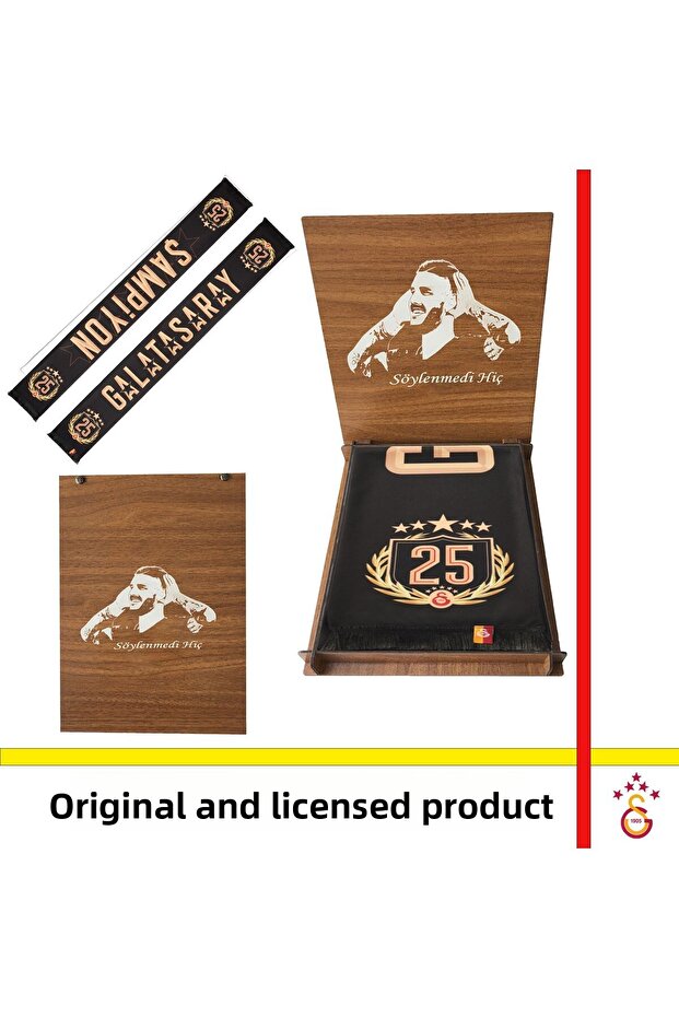Licensed Special 2025 Championship Scarf Icardi with Wooden Box