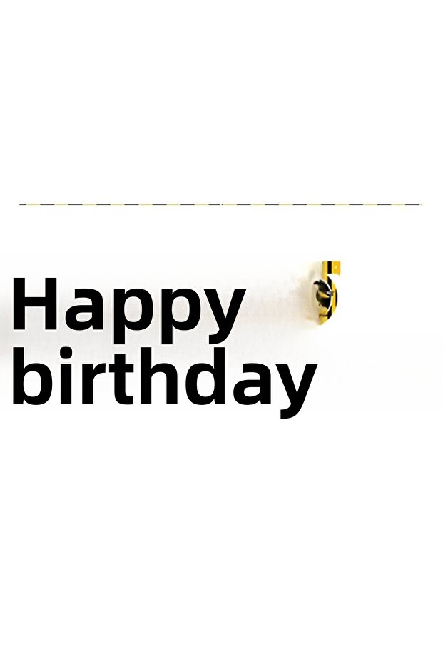 Construction theme happy birthday letter banner 2.10 mt
