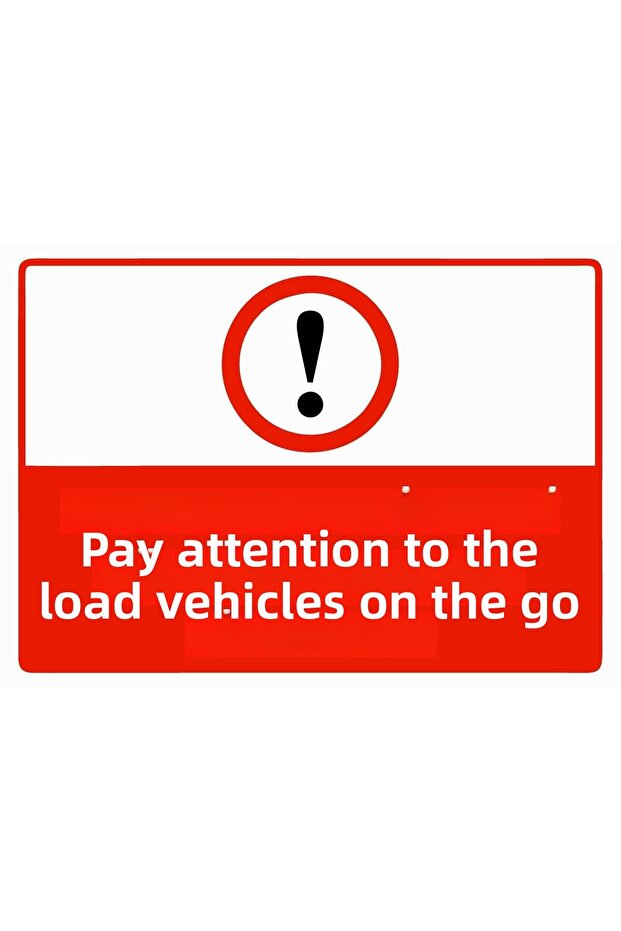 Attention Moving Goods Vehicles Isg Warning Sign Pvc A3 30X42 cm