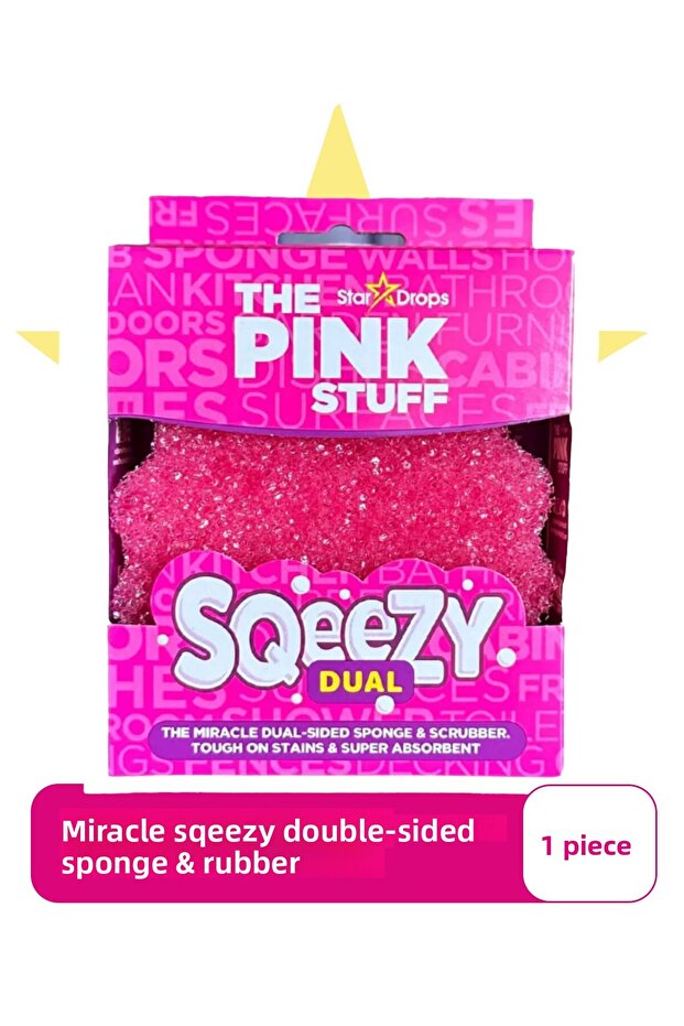 Miraculous Dual Sided Sponge and Scrubber / Miraculous Effect in Hot and Cold Water
