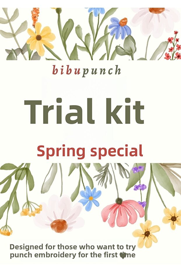 Trial Set (Spring Special) - Experience Kit for Those Who Are Curious about Punch Embroidery and Want to Try It