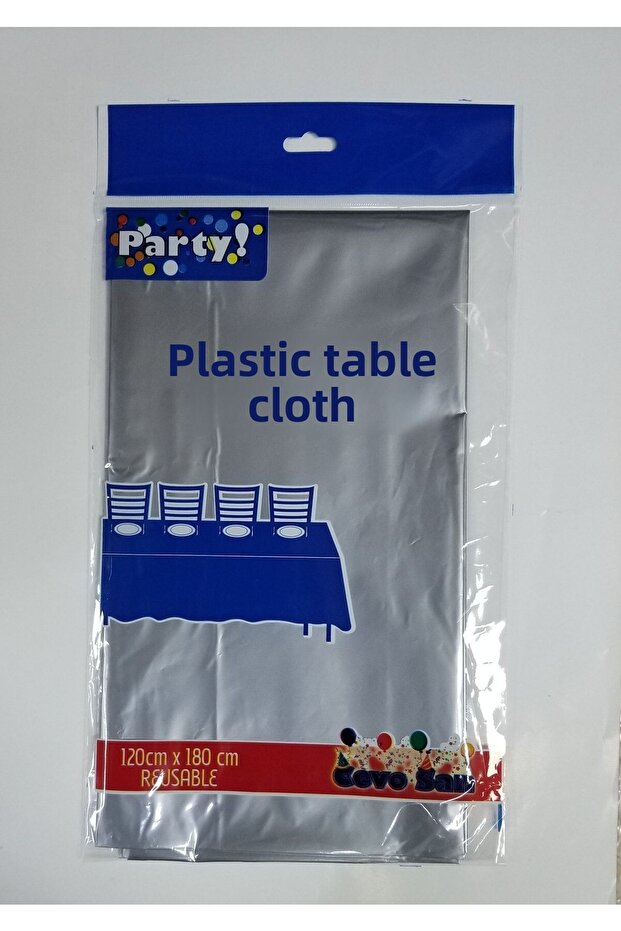 Silver Tablecloth 120 X 180 Cm