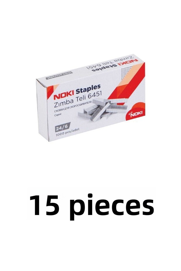 15 Pieces of Staples No:24/6 (cu) 1000 Liters