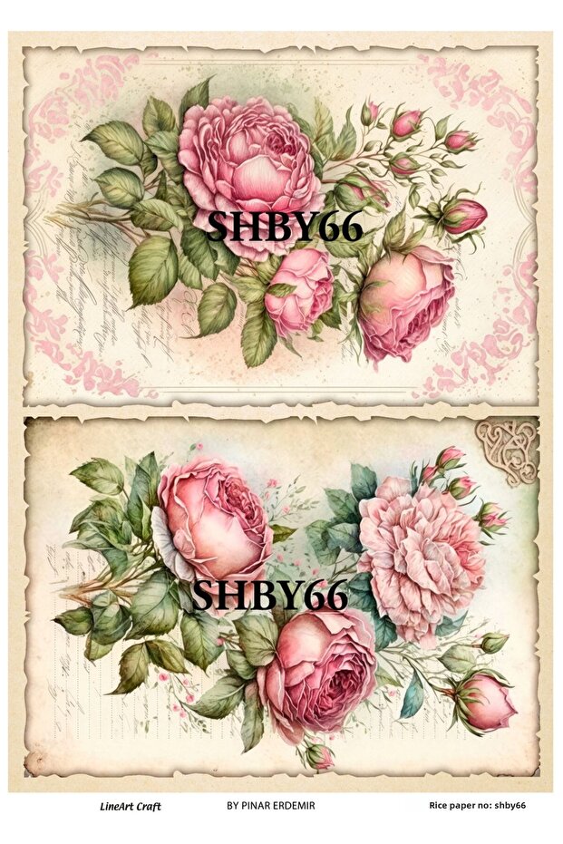 ورق تزيين نحاسي من LineArt LA-SHBY66