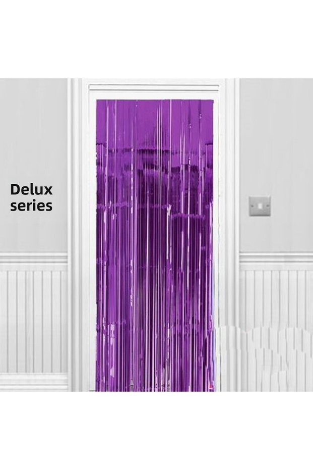 90x200 cm Purple Colored Glitter Wall and Door Curtain