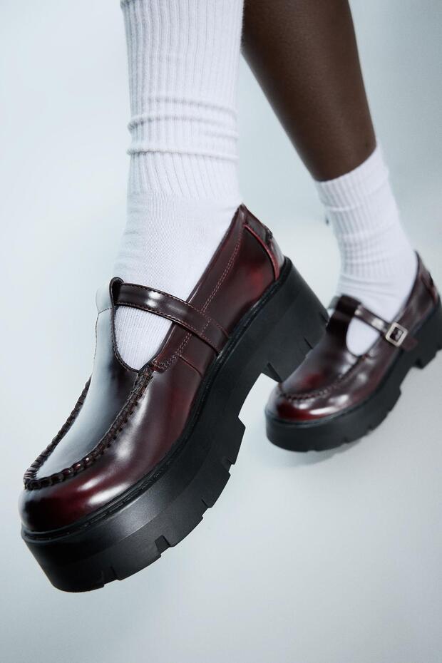 Kalın Tabanlı Şeritli Makosen - 8