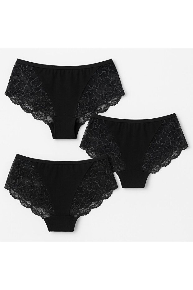 Women's Lace Bato Panties 3 Pack - Daily and Special Use