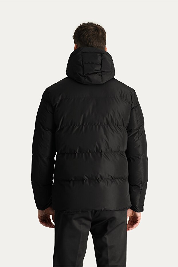 Kapüşonlu Şişme Mont - 4