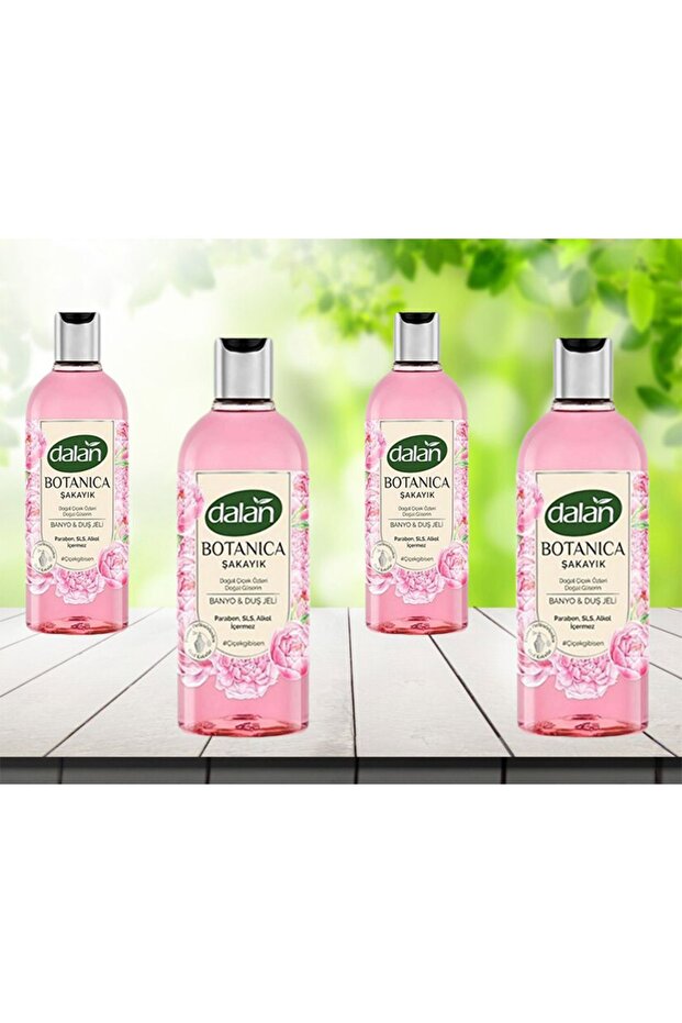 Botanica Shower Gel 500ml Peony 4 Pcs