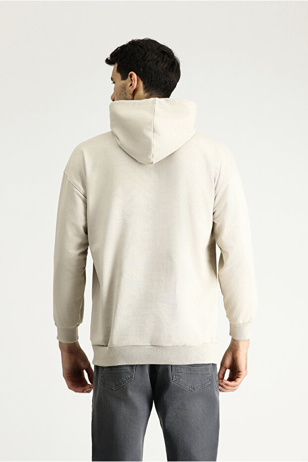 Kapüşonlu Oversize Pamuklu Sweatshirt - 5