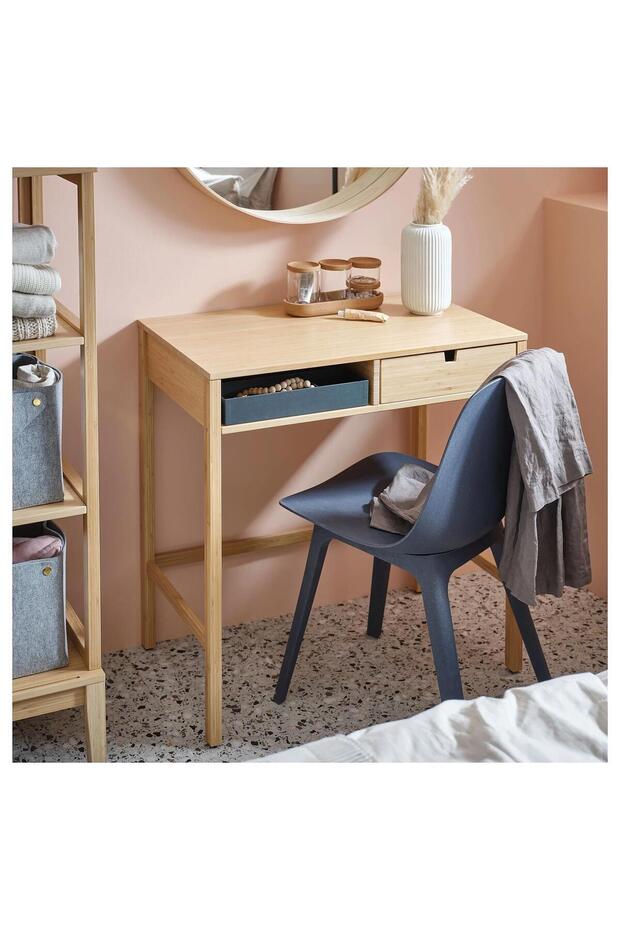 makyaj masası, bambu, 76x47 cm - 1