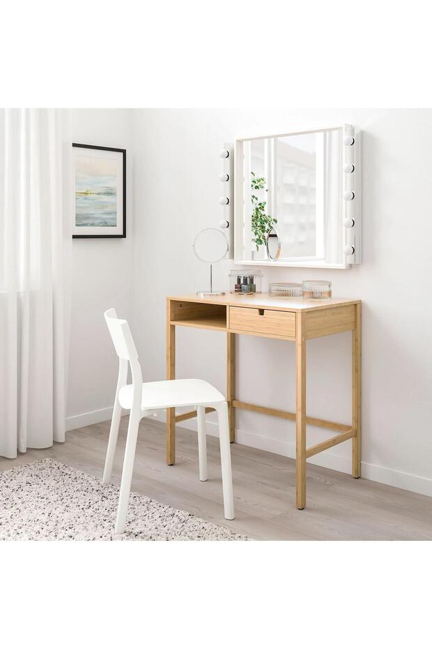 makyaj masası, bambu, 76x47 cm - 2