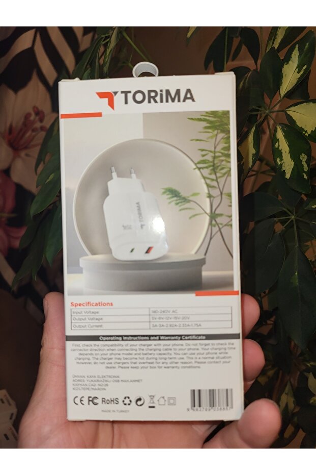 çift çıkış hızlı şarj 35W USB type-c - 2