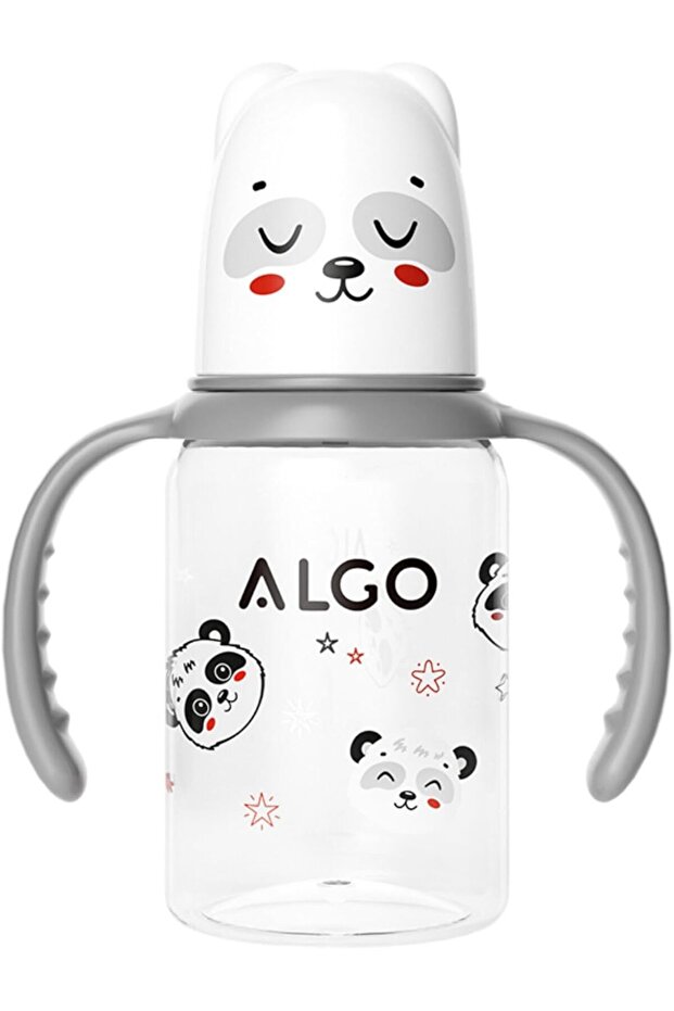 Baby Milk Bottle - Cute Cartoon Design, BPA-Free Anti-Colic 120ml Standard Neck PP Feeding Bo