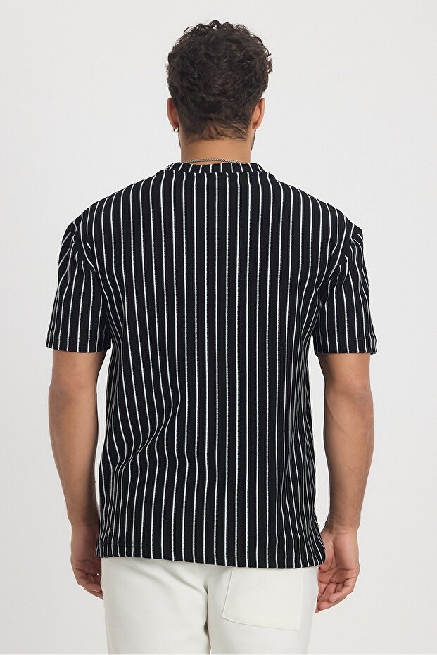 Çizgili Regular Erkek Tshirt - 6