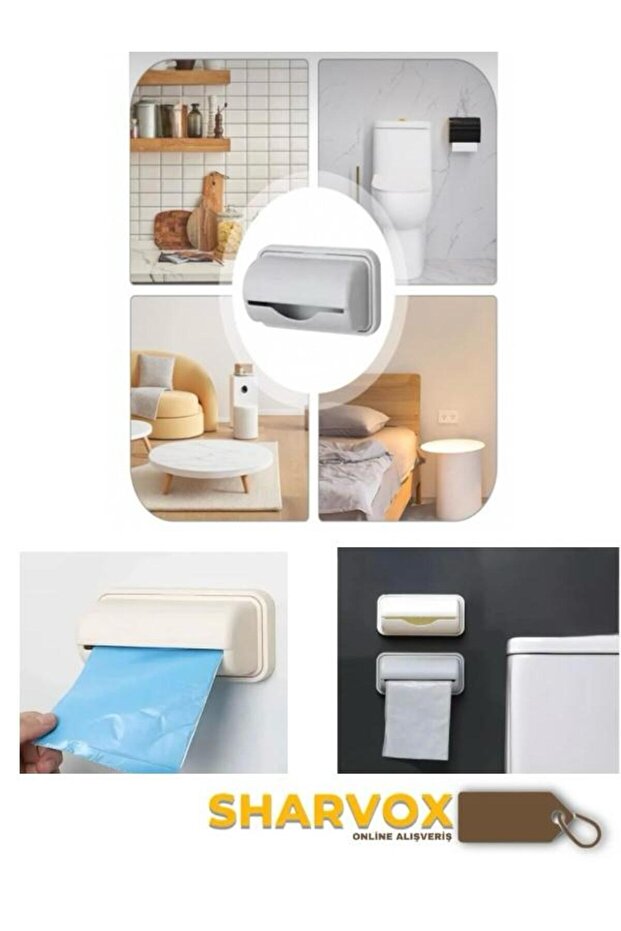 Yapışkanlı Çöp Poşeti Aparatı Çöp Poşeti Haznesi Çöp Poşeti Düzenleyici Aparat - 1