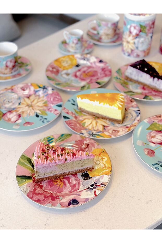 Peony Bone 6Lı 20Cm Servis Tabağı Setı - 6