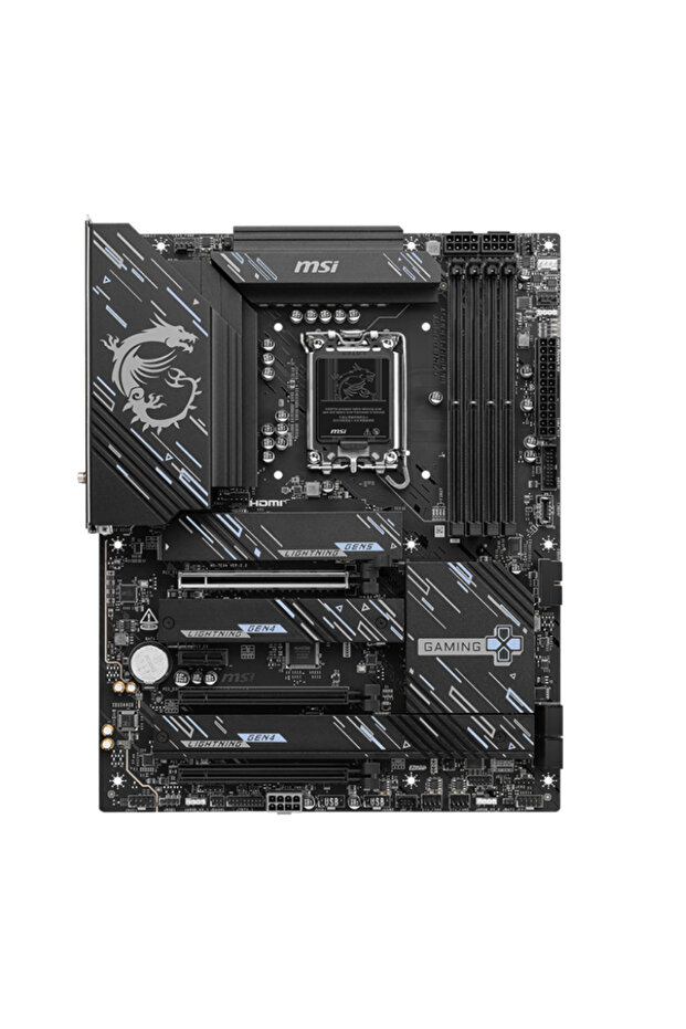 Z890 Gaming Plus WIFI Intel Soket 1851 DDR5 9200MHZ (OC) WIFI 7 ATX Gaming (Oyuncu) Anakart - 1
