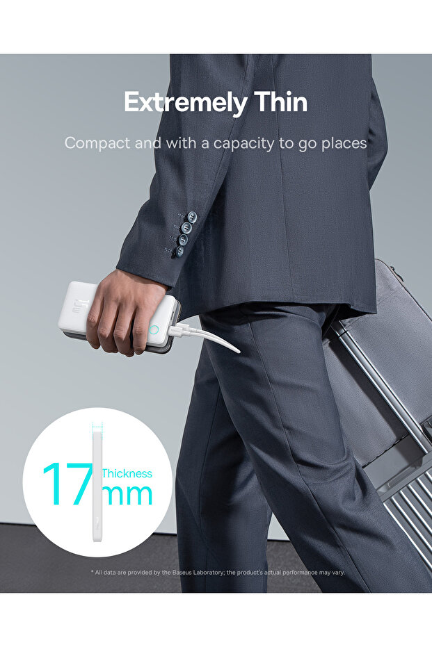 Airpow Lite Power 10.000mAh 15W Powerbank - Beyaz - 5