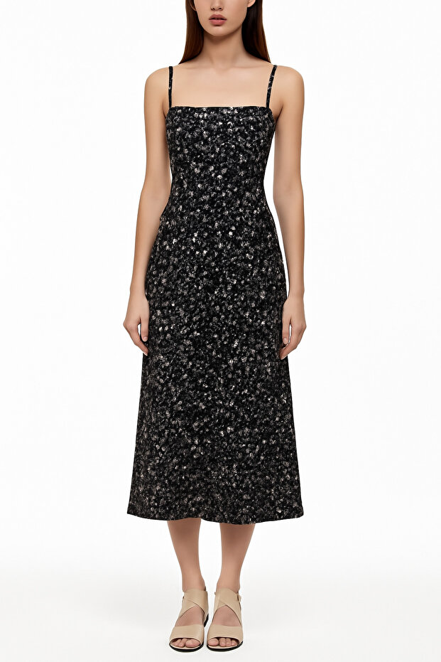 Çiçek Desenli %100 Viskon Kumaş – Çiçekli Elbiselik, Tuniklik, Pantolonluk Kumaş 2.5 m - 5