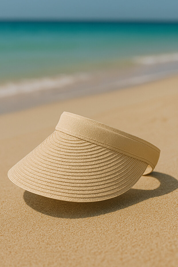قبعة بيج من القش - 3