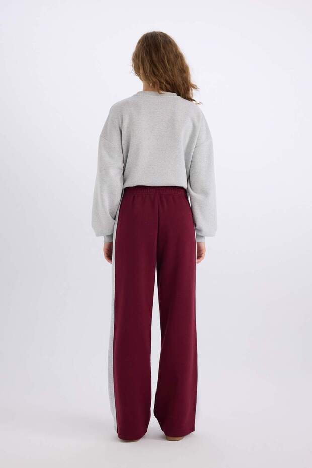 Regular Fit Kalın Eşofman Altı Beli Lastikli Basic Düz Geniş Bol Paça E4900AX24CW - 6