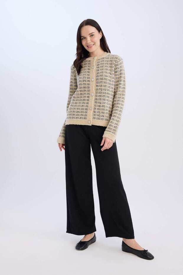 Straight Wide Geniş Paça Basic Düz Pantolon E0781AX25SP - 2