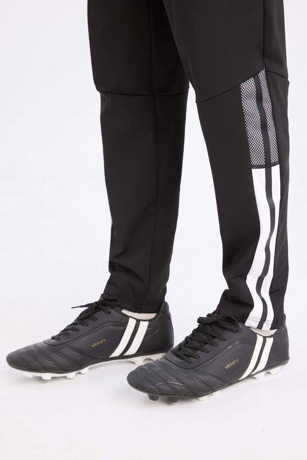 DeFactoFit Sporcu Jogger Eşofman Altı Slim Fit Dar Kesim Standart Paça Skuba Dalgıç Kumaş D0670AX24A - 6