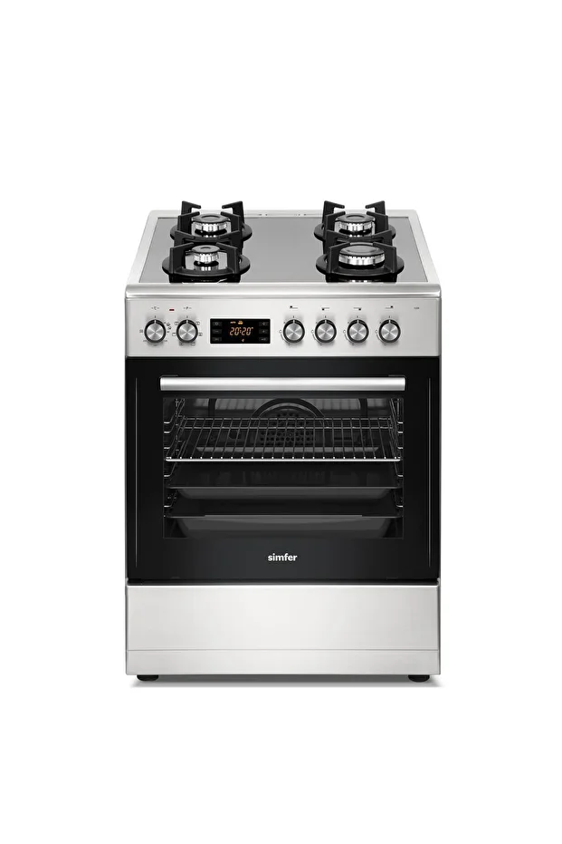 1226 Inox Cam Yüzeyli 4 Gözü Gazlı Multi Turbo Fırın - 2
