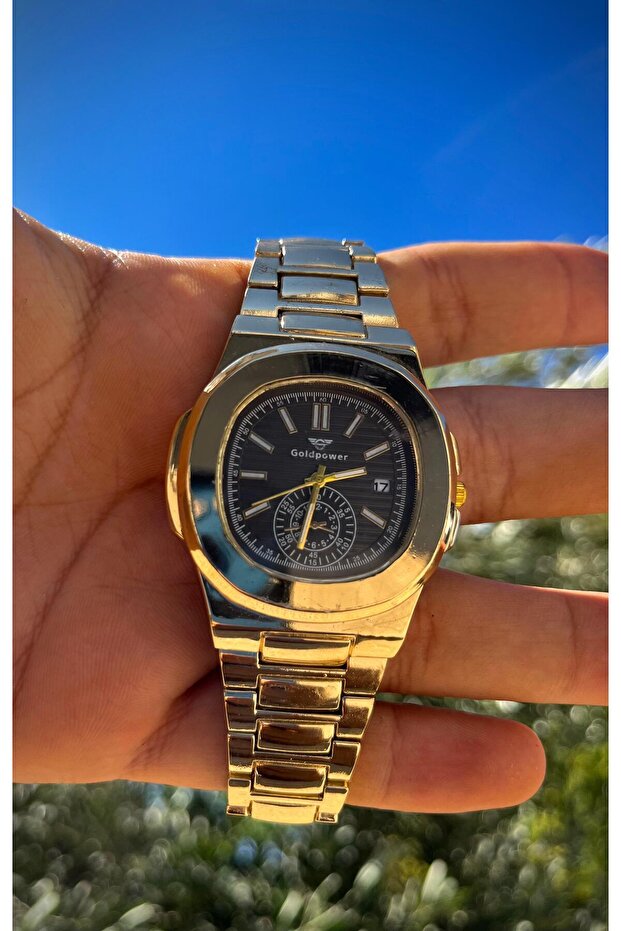 Patek Model Lüks Çelik Erkek Kol Saati - 4