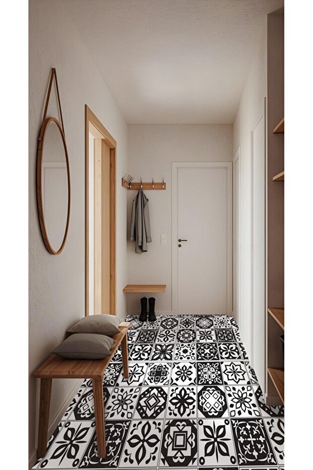 25 Code YAPIŞKANLI DESENLİ FOLYO DUVAR DOLAP MUTFAK TEZGAH ARASI FOLYO KAPLAMA(50x100cm) - 5