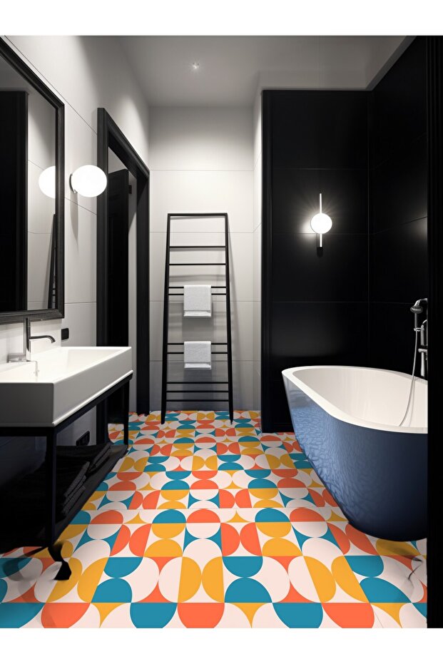 29 ورقة لاصقة منقوشة على الحائط لخزانة المطبخ والكونترتوب (50 × 100 سم) - 6