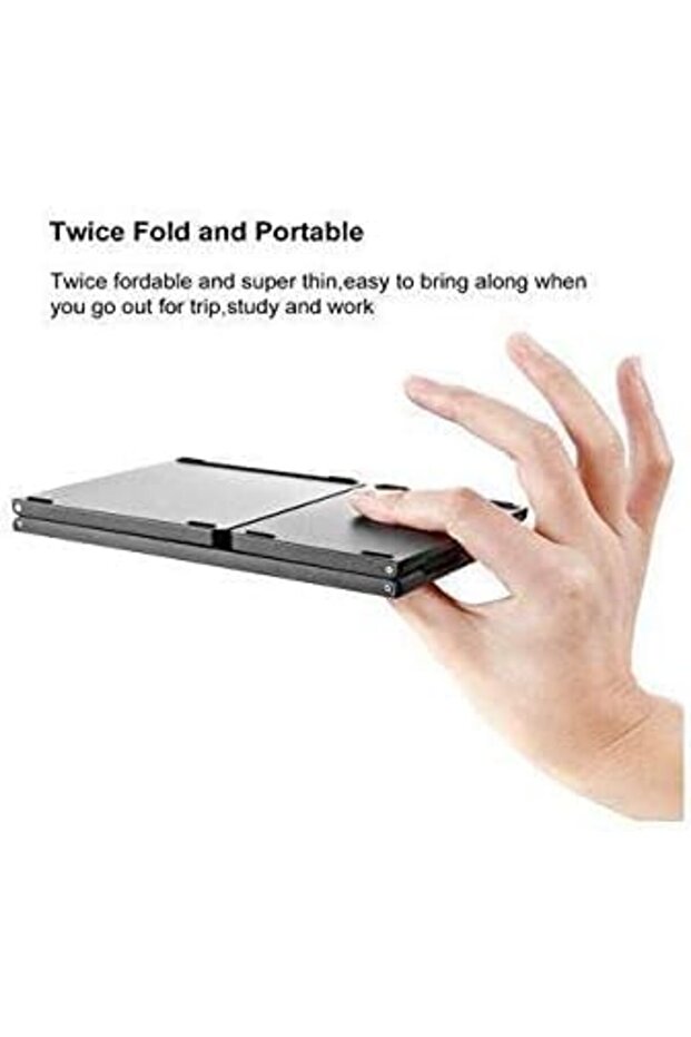Compatible for Wireless Foldable Keyboard Bluetooth with Touchpad, USB Rechargeable - 5