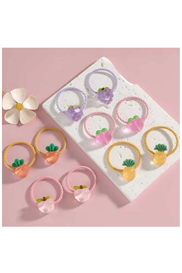 مشبك مطاطي لطيف على شكل أناناس - 1