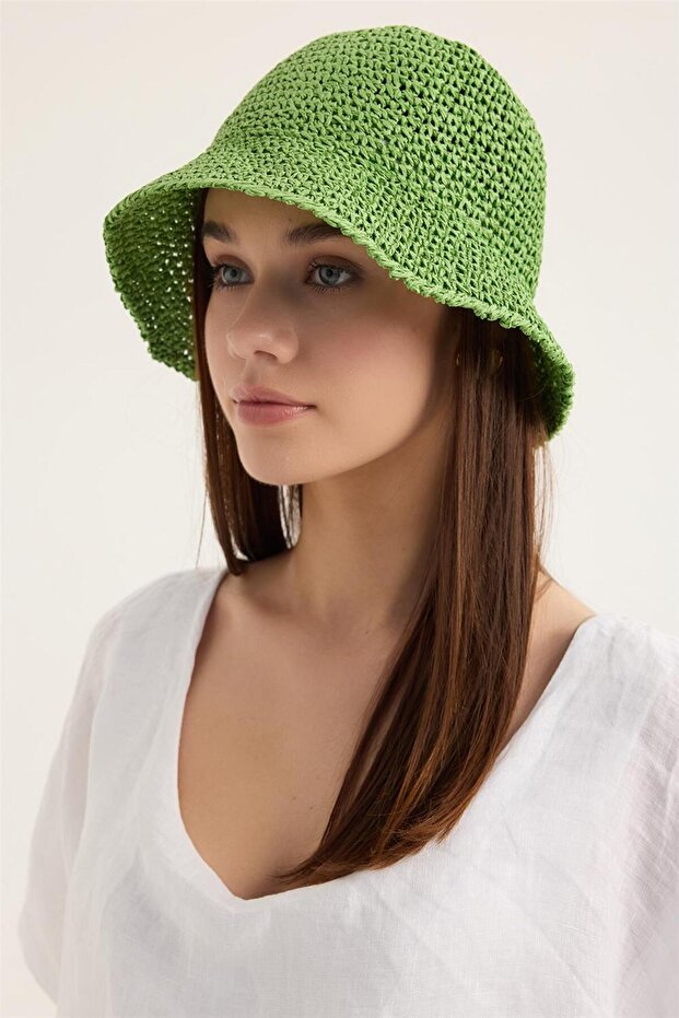 قبعة محبوكة من الورق - 2